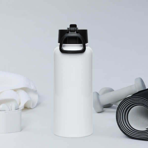 Stainless steel water bottle with a straw lid - Image 4