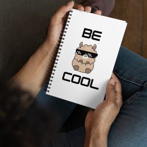 Be Cool Spiral notebook